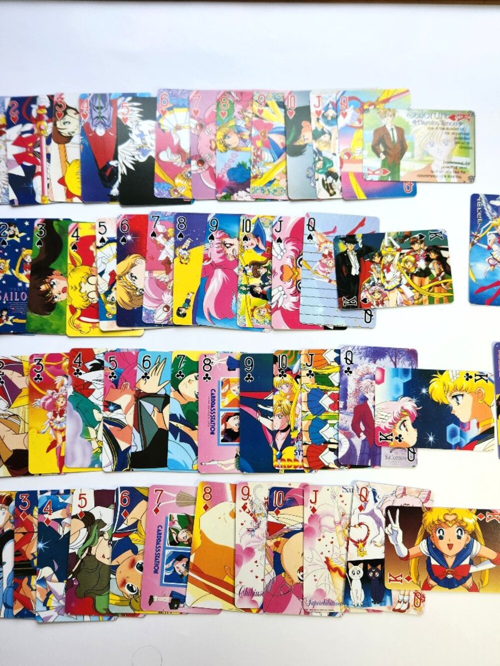 Vintage 1994 Sailor Moon S Playing Cards Rare English Profile Complete 52 Deck